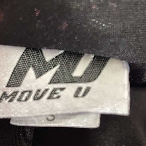 Y2K Move U Graphic Tank Top "FAMOUS" Women's SM Sequins Grunge Embellished Bling - Picture 11 of 13